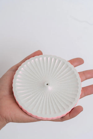 Porta Incienso Ondas Coral