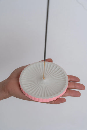 Porta Incienso Ondas Coral
