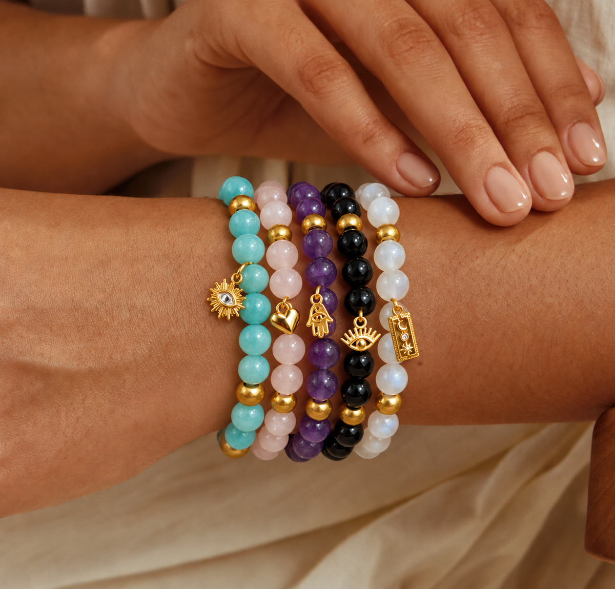 Pulsera Beads Amatista