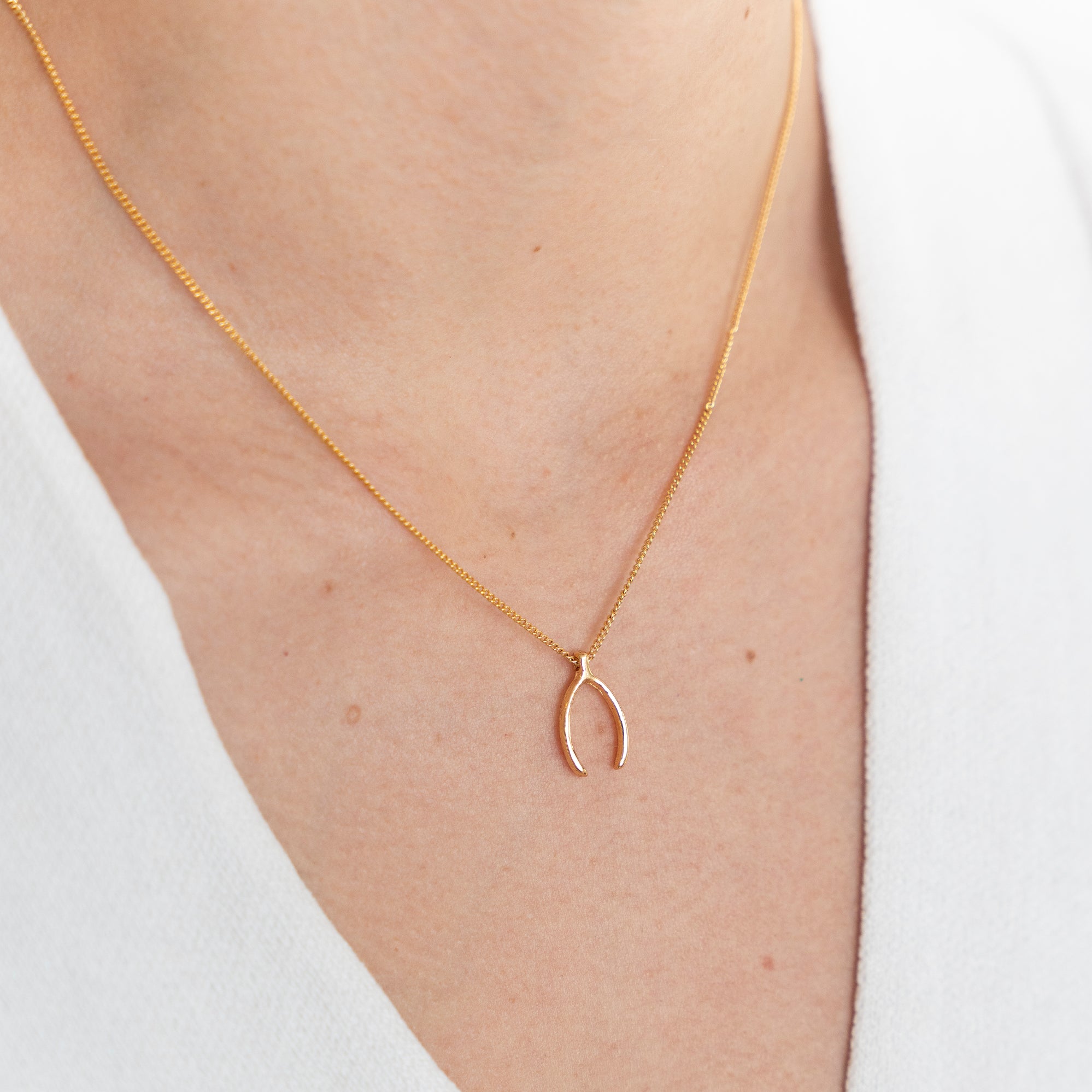 Collar Wish cadena oro Huesito