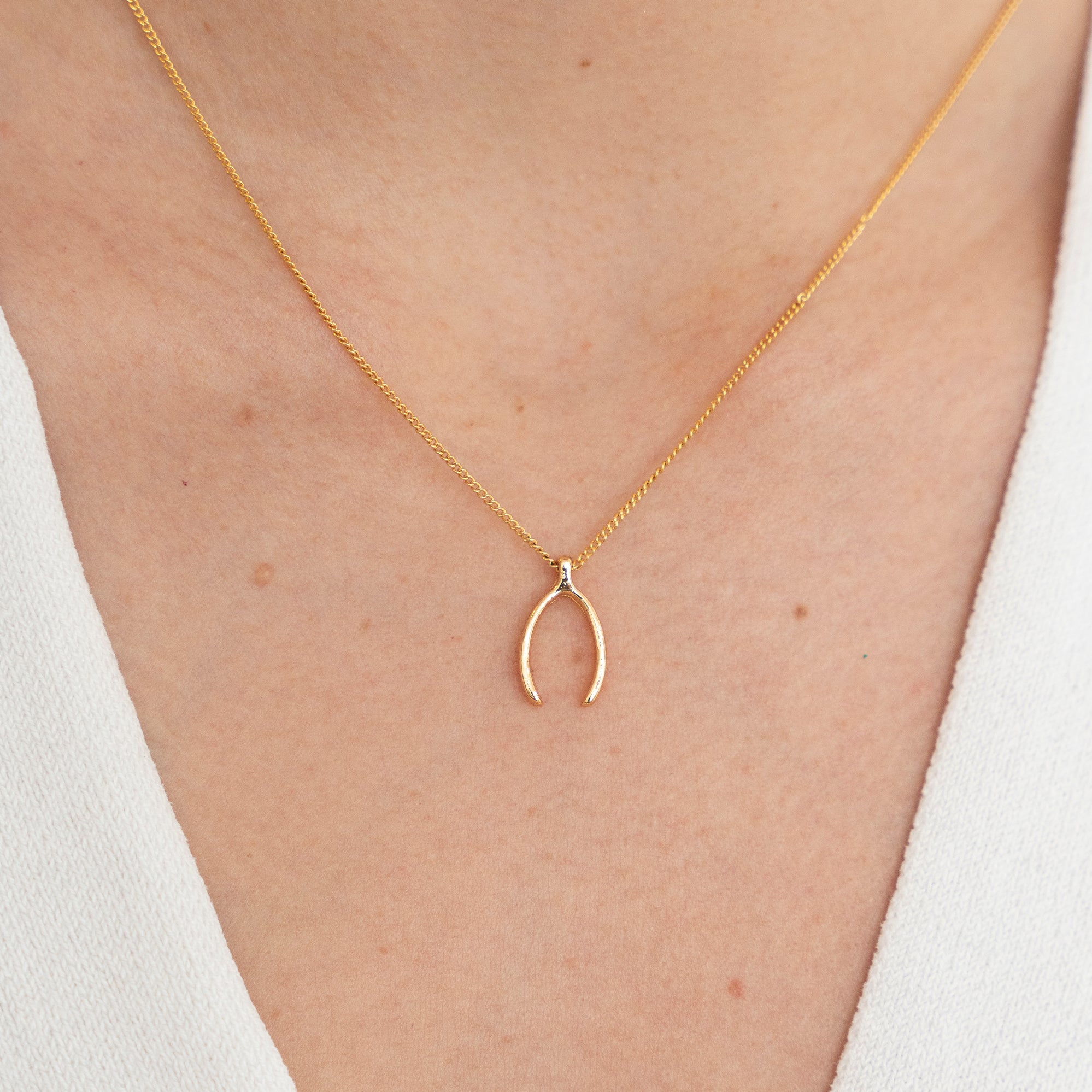 Collar Wish cadena oro Huesito