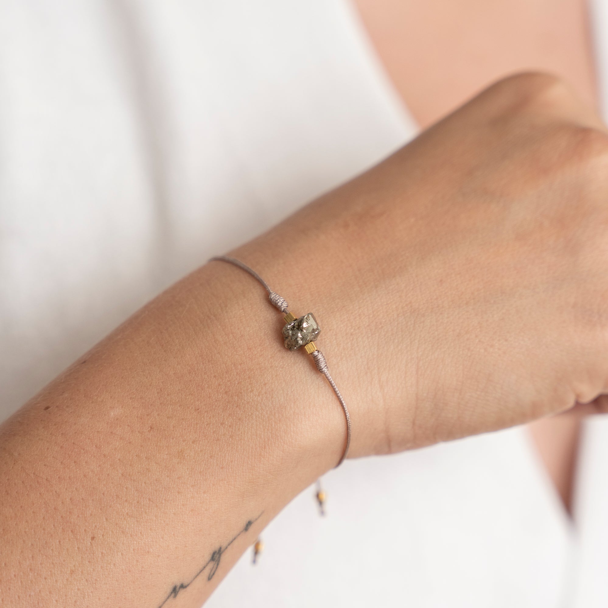 Set Collar + Pulsera Hilo Pirita