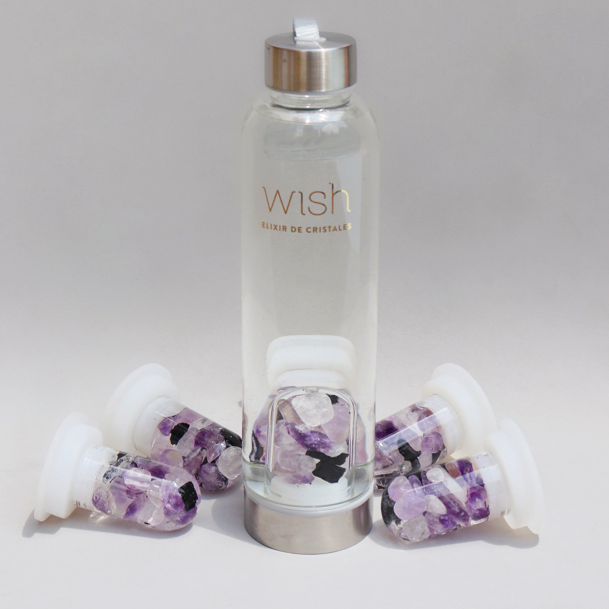 Termo Con Cristales Wish - Protección y Trasmutación