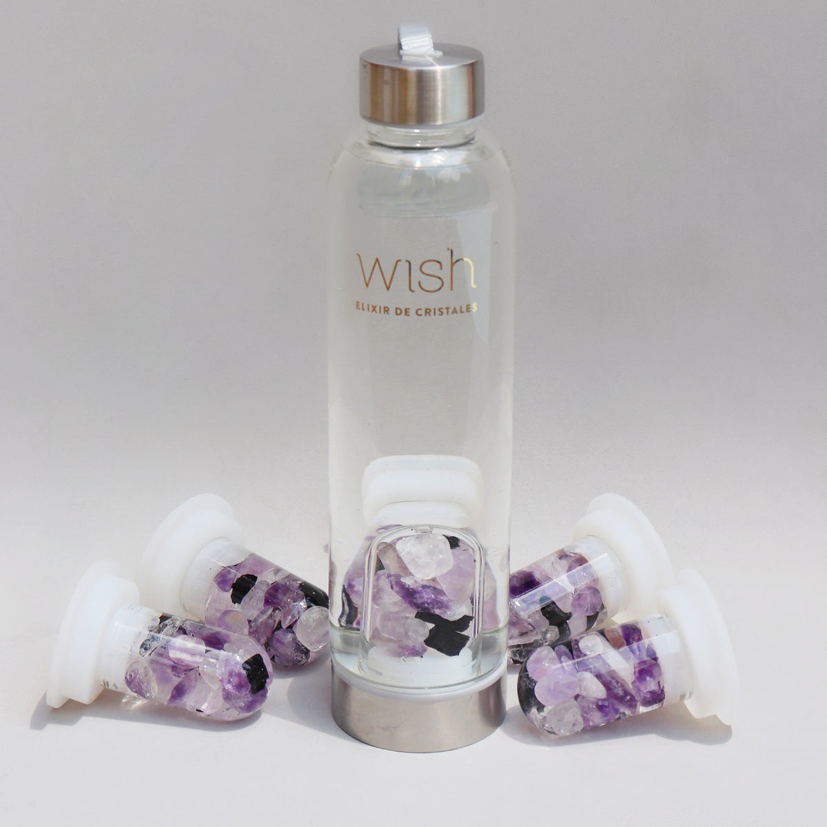 Termo Con Cristales Wish - Protección y Trasmutación