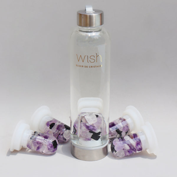 Termo Con Cristales Wish - Protección y Trasmutación