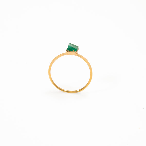 Anillo mini oro Esmeralda