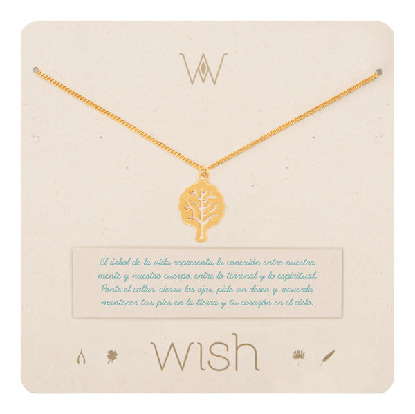 Collar cadena oro Árbol de la Vida