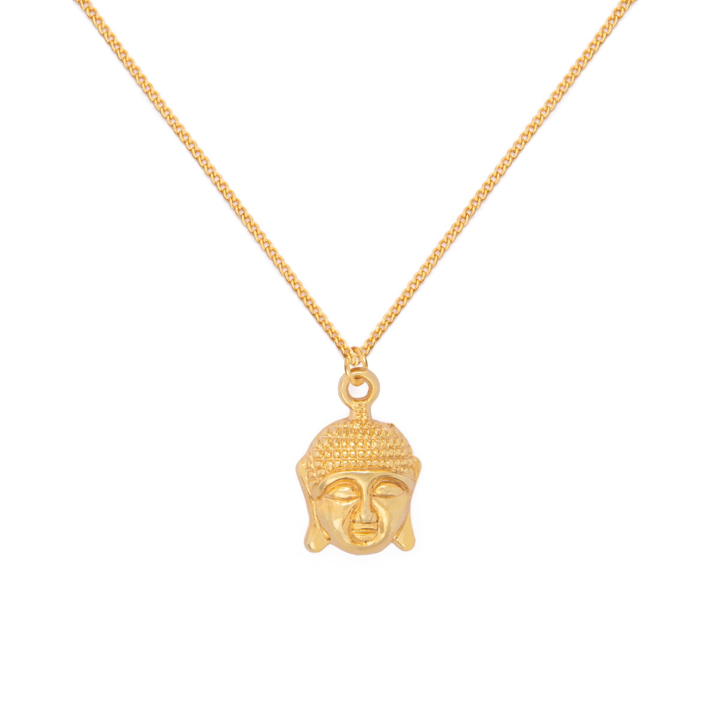Collar Cadena Oro Happy Buddha