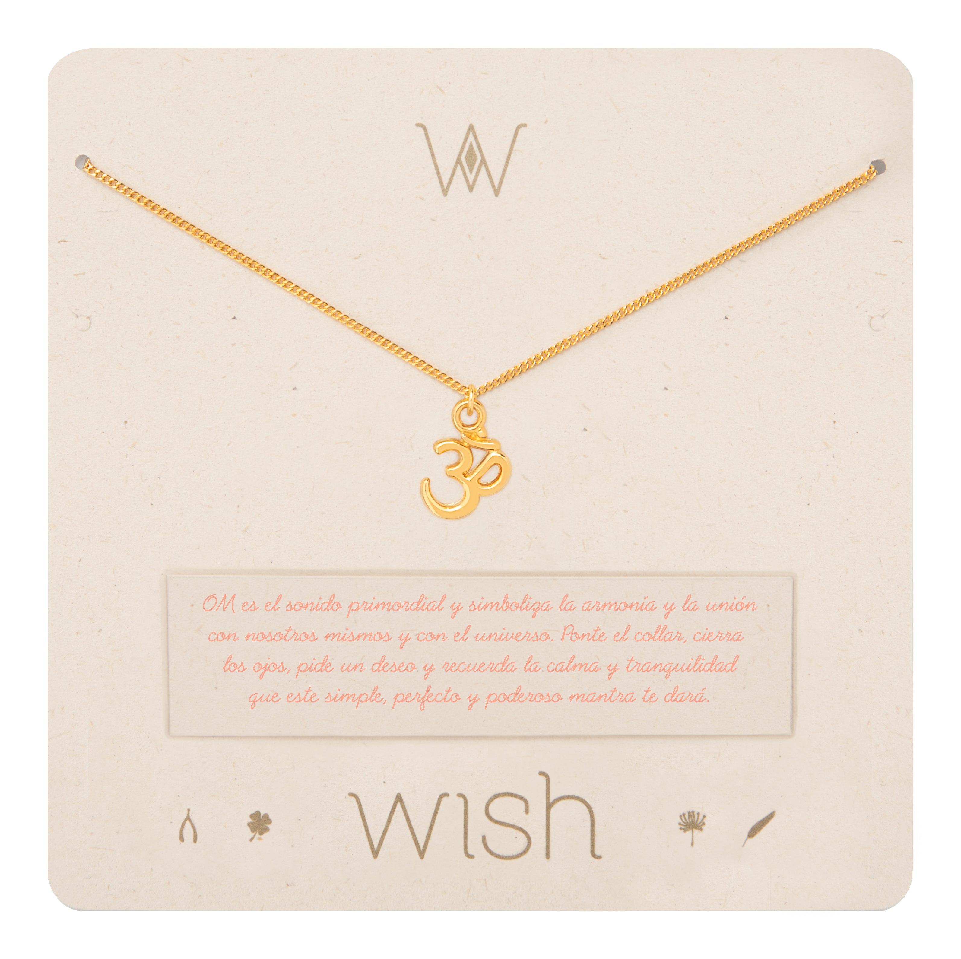 Collar Cadena Oro Om