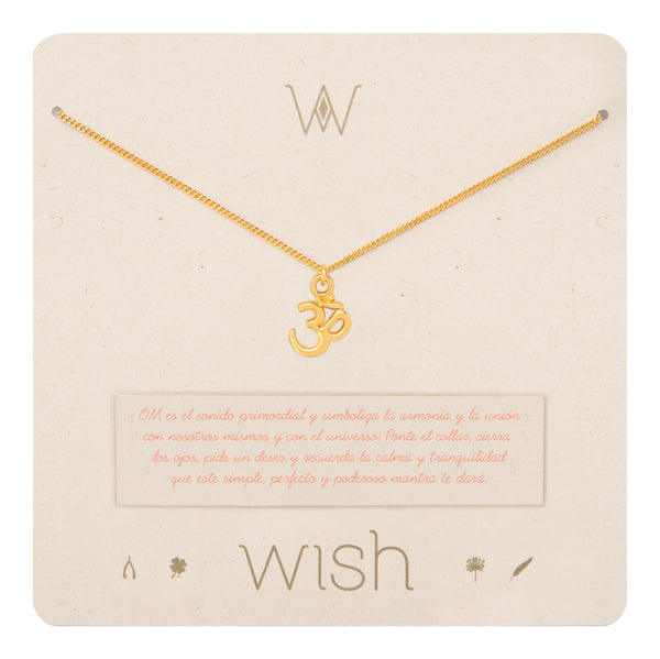 Collar Cadena Oro Om