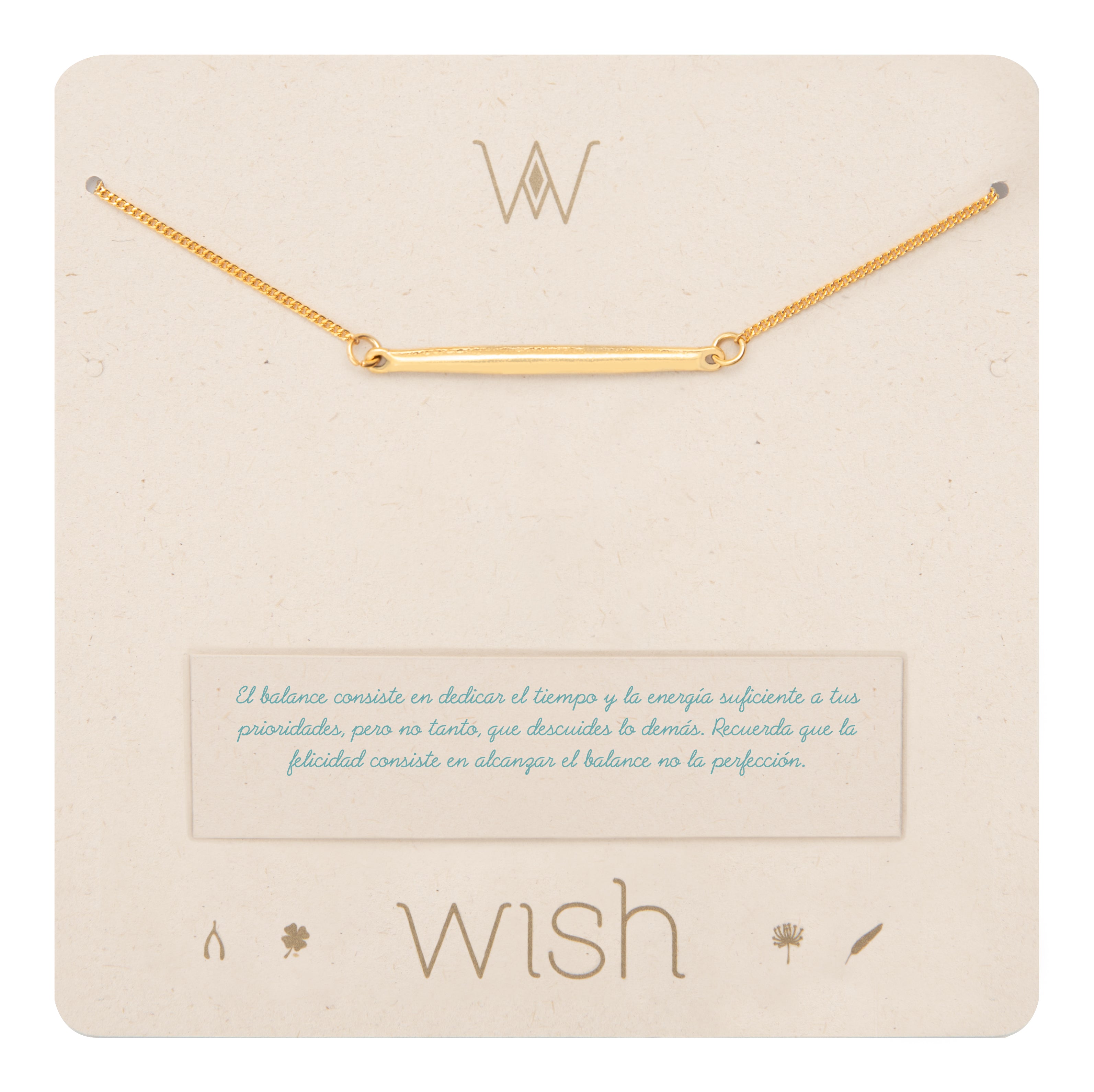 Collar Cadena Oro Balance