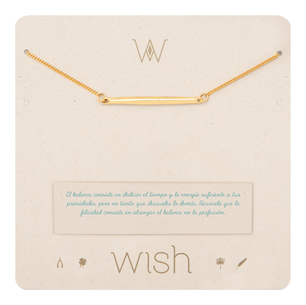 Collar Cadena Oro Balance