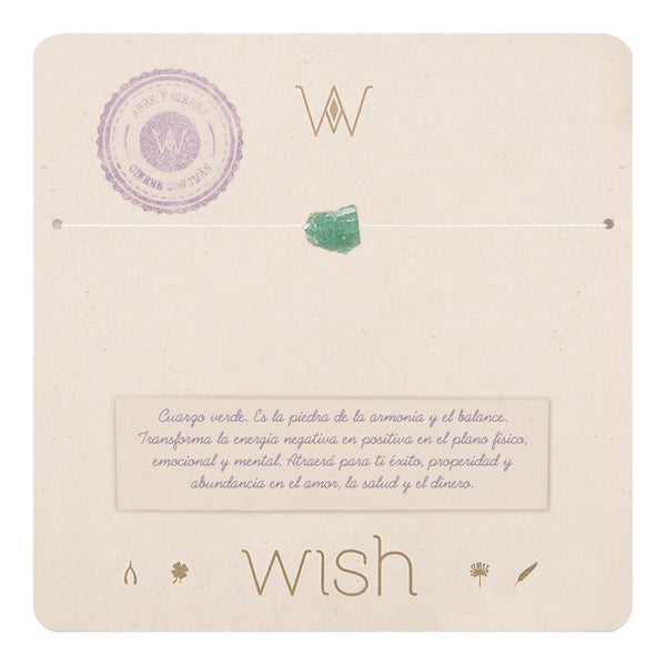 Hilo Imán Wish Cuarzo Verde