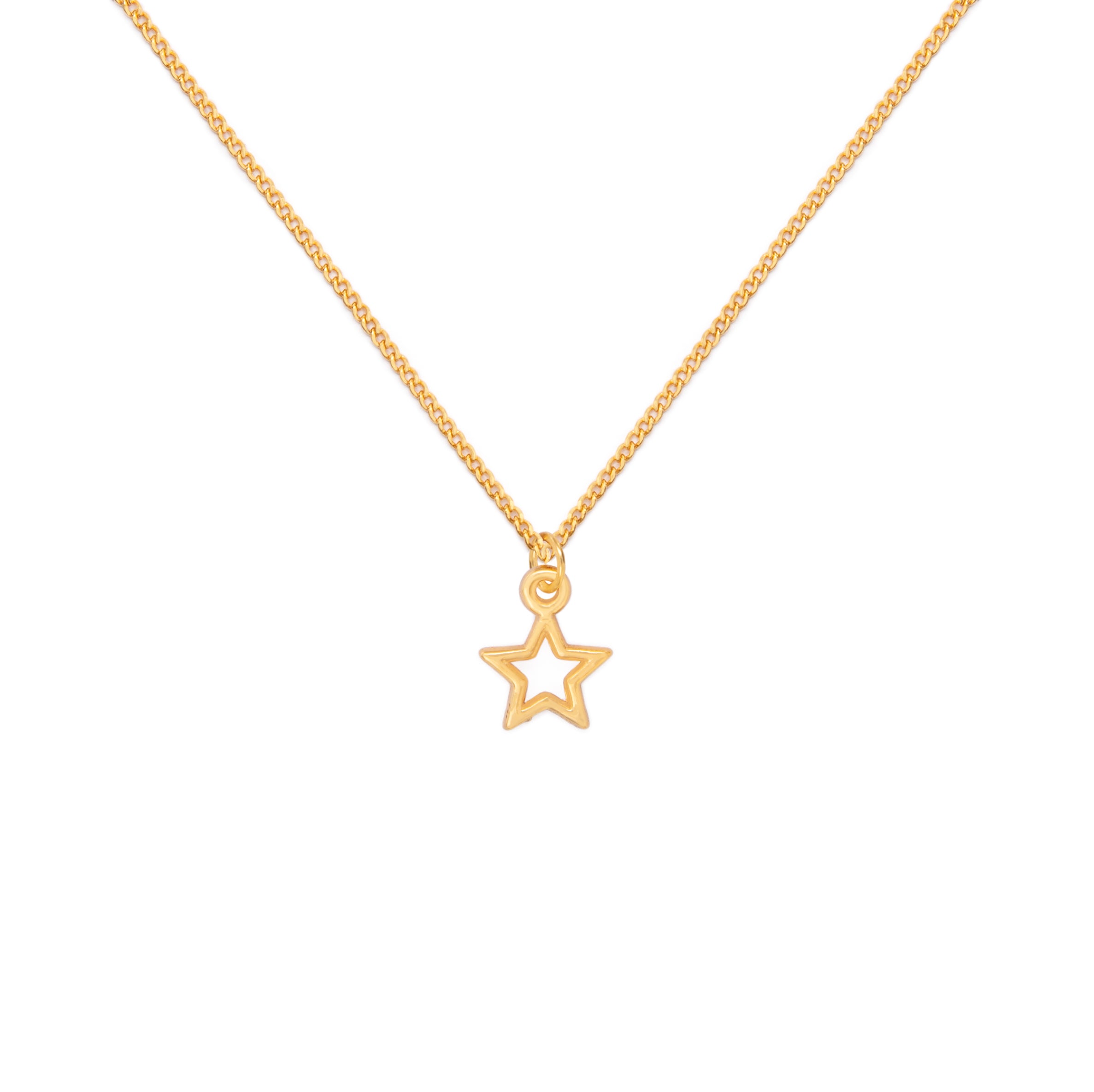 Collar cadena oro Estrella Amigas - makeawishco